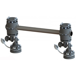 Рейлинг быстросъемный с регулировкой угла наклона 400мм (030219T)